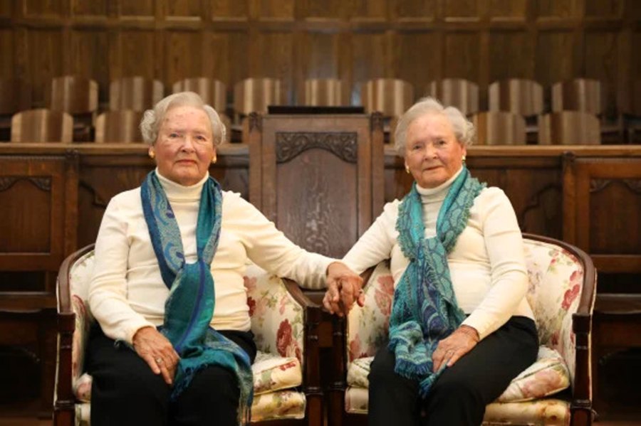 100-year-old twins