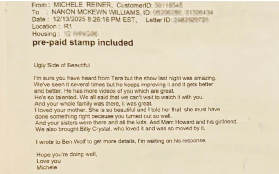 Michele Reiner message